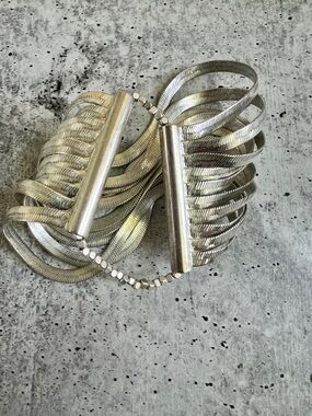 Kenneth Cole New York Slinky Multi-Strand Silver Bracelet